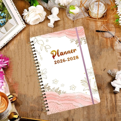 دفتر یادداشت سفارشی A5 با جلد سخت در طرح رنگ پاستلی