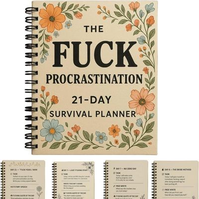 دفترچه یادداشت سفارشی با صحافی پیچی، رنگ و طرح نقطه ای