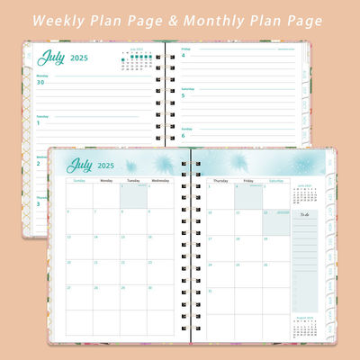 دفتر یادداشت جلد سخت مارپیچ سفارشی با چاپ لوگو سایز A5