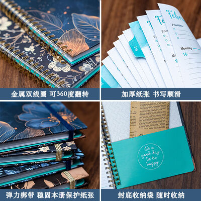 100 صفحه ی دفترچه ی خاطرات سفارشی یک موضوع برای اسناد کسب و کار