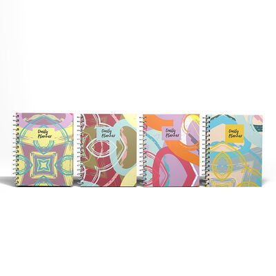 چاپ لوگو اسپیرال هاردکوور کتاب یادداشت 100 صفحه دوامدار اسپیرال پابند کامل برای کنفرانس های کسب و کار و کارگاه