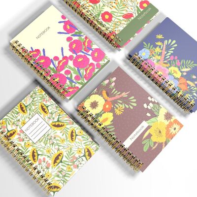 دفتر یادداشت ژورنال رنگی سفارشی شده همانطور که دوست دارید، صفحه سفید، رنگ ایده آل برای هدایای شرکتی، دفتر و یادداشت شخصی