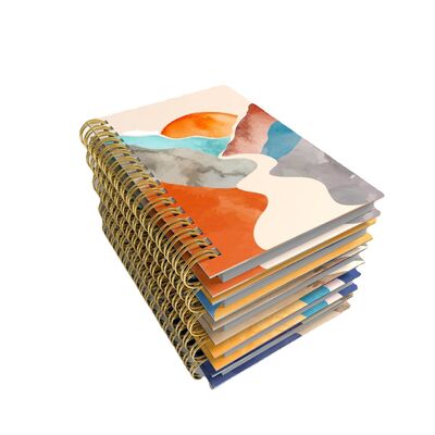 یک دفترچه یادداشت ژورنال سفارشی با موضوع واحد که دارای طرح جلد سفارشی است، ایده آل برای رویدادهای شرکت، کنفرانس ها و قدردانی از مشتریان