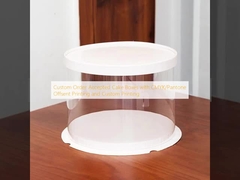 سفارش سفارشی پذیرفته شده جعبه های کیک با چاپ Offsent CMYK / Pantone و چاپ سفارشی