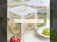 جعبه های کیک با ضخامت کاغذ قابل تنظیم برای محافظت و ارائه بیسکویت