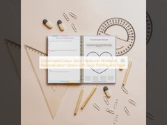 دفتر یادداشت جلد سخت مارپیچ رنگی سفارشی با گزینه شخصی‌سازی و چاپ لوگو و کاغذ