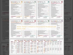 همکار کامل هنرمندان دفترچه یادداشت شخصی با سبک هنری