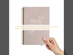 نوت بوک هاردکوپر مارپیچی قابل سفارشی A5 با طرح رنگ تند و چاپ لوگو با گزینه شخصی سازی
