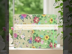 دفتر یادداشت سفارشی شیک با تکنیک طراحی برجسته و ویژگی سبک شیک