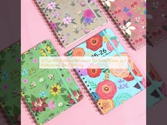 دفترچه یادداشت فنری A5 با جلد سخت و کاغذ خط دار و صحافی فنری حرفه‌ای