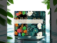 چاپ لوگو دفترچه یادداشت جلد سخت فنری A5 با گزینه شخصی‌سازی و طرح نقطه‌چین