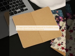 15 صفحه یادداشت هاردکوور مارپیچی برای استفاده علمی سناریو طرح رنگی تک رنگ