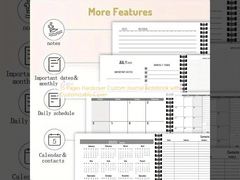 دفتر یادداشت ژورنال سفارشی جلد سخت 15 صفحه‌ای با جلد قابل تنظیم