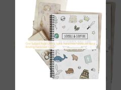 یک صفحه موضوعی طرح مارپیچ جلد سخت دفترچه یادداشت صحافی مارپیچی جلد سخت