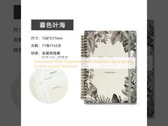 سازمان یادداشت ساده با بسته بندی اسپیرال بدون جیب دفترچه یادداشت روزانه سفارشی