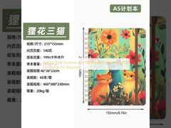 ویژگی سبک هنری و دفترچه یادداشت ژورنال سفارشی 100 صفحه ای برای کسب و کار