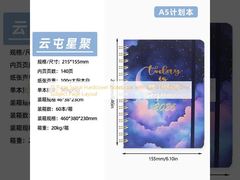 دفترچه یادداشت 15 صفحه‌ای با جلد سخت فنری و صحافی فنری، طرح صفحه یک موضوعی