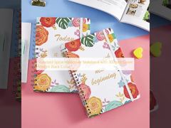 دفتر یادداشت جلد سخت مارپیچی استاندارد با وزن جلد 300 گرمی، رنگ مشکی