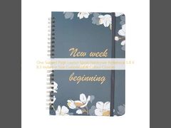 دفتر یادداشت جلد سخت مارپیچی با طرح یک موضوع، اندازه 5.8 در 8.3 اینچ، رنگ‌های قابل تنظیم