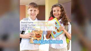 جلد سخت بادوام نوت بوک مارپیچ مشکی برای حرفه ای ها