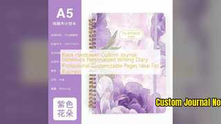 دفترچه یادداشت گالینگور سفارشی مشکی دفترچه خاطرات شخصی