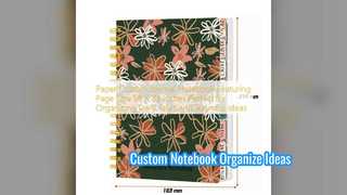 دفترچه یادداشت مجله سفارشی ایده ها را سریع سازماندهی می کند