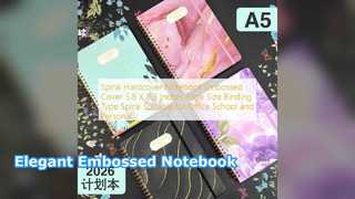 نوت بوک با جلد گالینگور مارپیچی ظریف برجسته