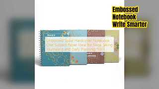 نوت بوک مارپیچ برجسته برای یادداشت ها و روزنامه نگاری